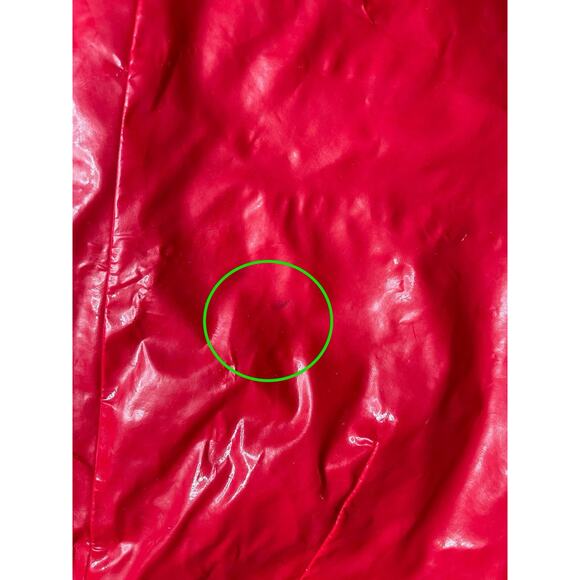 American Girl Red Vinyl Skirt Vest Set GoGo Size Girls Large 14 - Picture 2 of 5